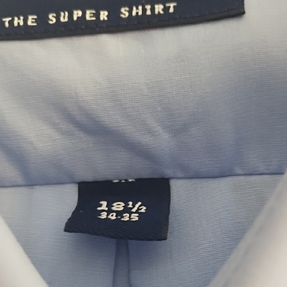 Stafford Light Blue Performance The Super Shirt Men's Dress Shirt - Picture 6 of 13